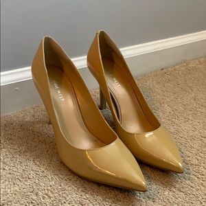 Nine West Patent Nude Pumps, Size 8